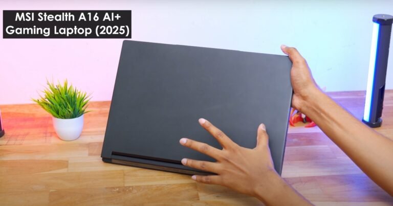 MSI Stealth A16 Ryzen AI 9 Gaming laptop photo