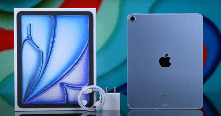 The iPad Air M2 features a premium aluminum build, a 10.86-inch Liquid Retina IPS display, and the powerful M2 chip with an 8-core CPU, 9-core GPU, and 16-core Neural Engine, along with 8GB LPDDR5 RAM