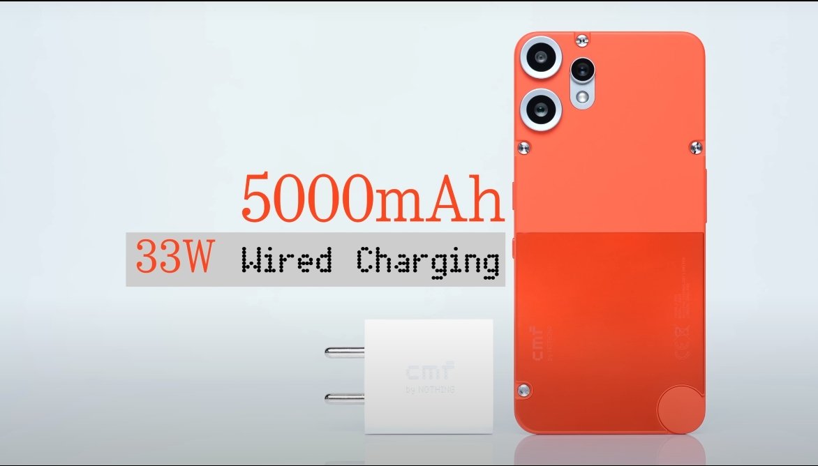 CMF Phone 2 Pro 5000 mAh battery