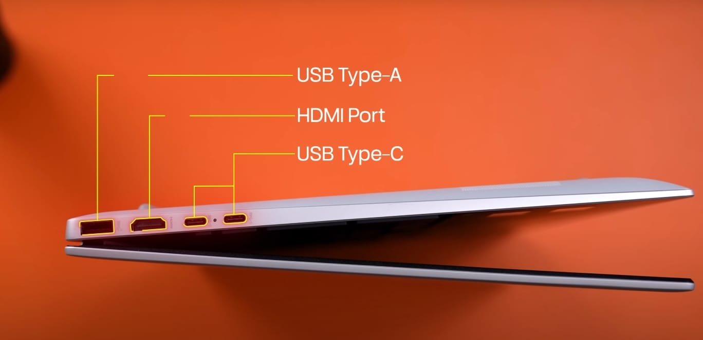 HP OmniBook 5 Next Gen AI laptop ports