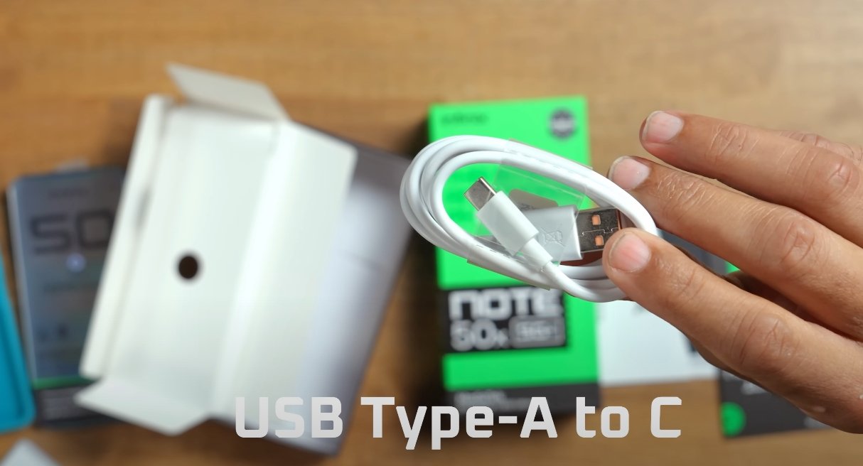 Infinix Note 50x 5G type A to type c cable
