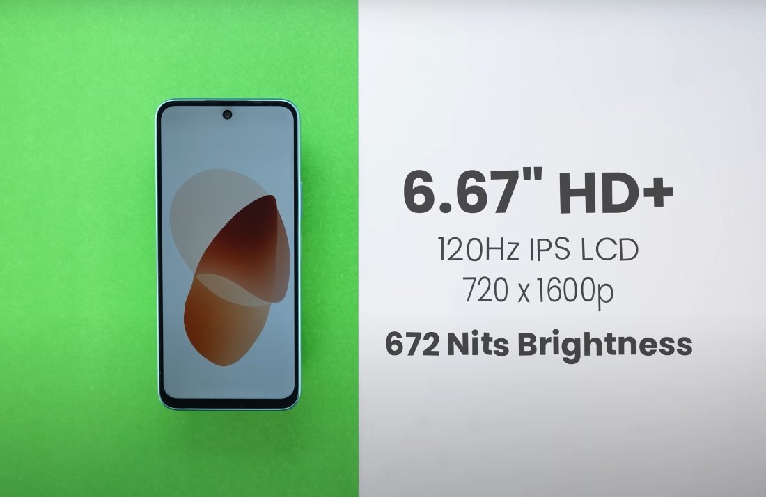 Infinix Note 50x 5G 6.67 inch hd display