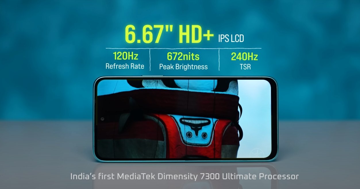 Infinix Note 50x 5G HD display