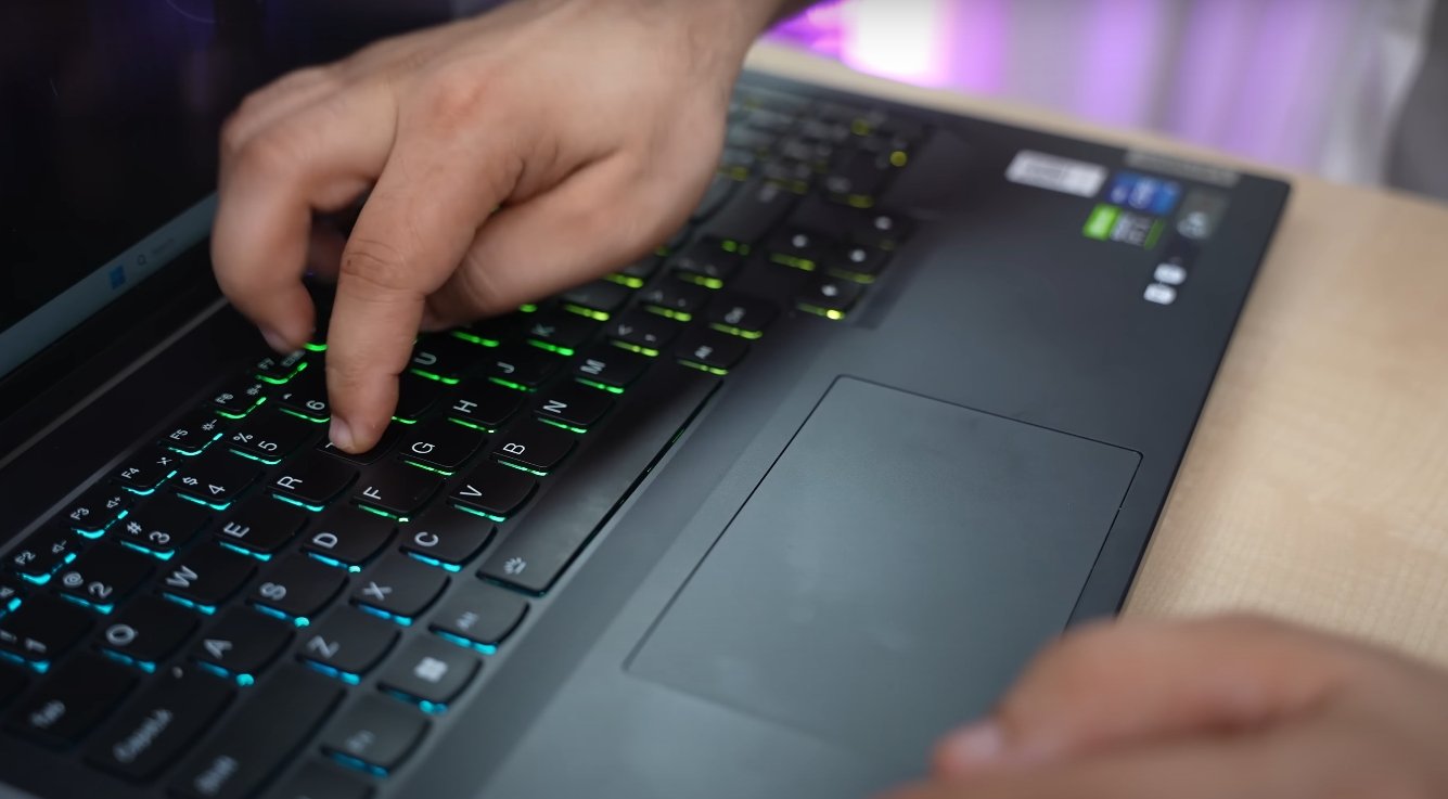 Lenovo Legion 5i Pro Gaming keybord Test