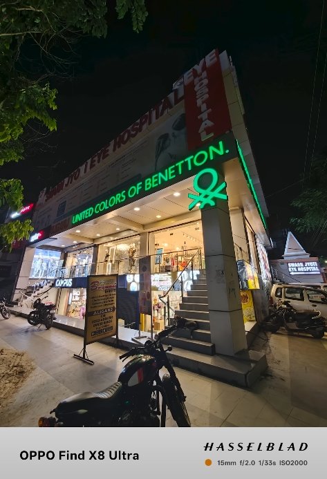 Oppo Find X8 Ultra vs Vivo X200 Ultra night mode test