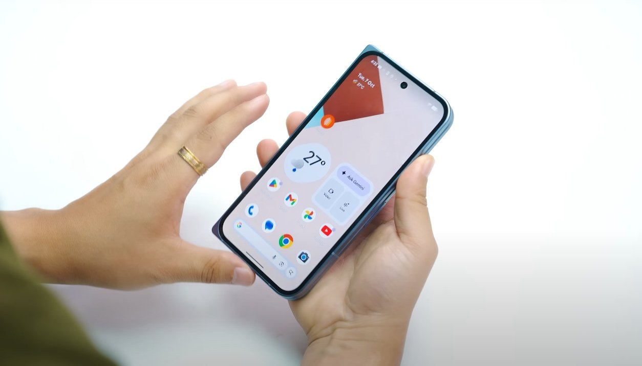 Pixel 10 Pro Fold design shown in real images