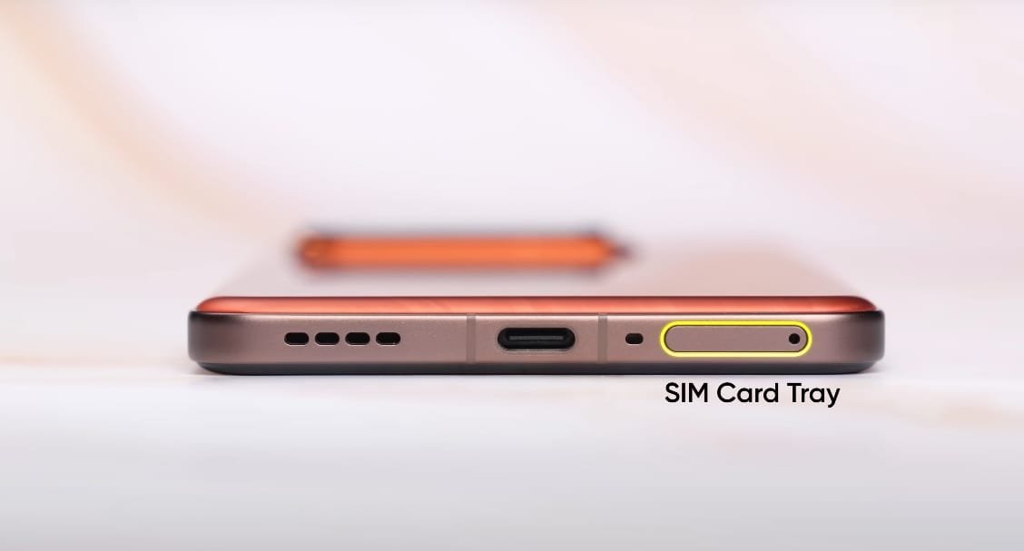 Realme GT 7 Pro sim card tray