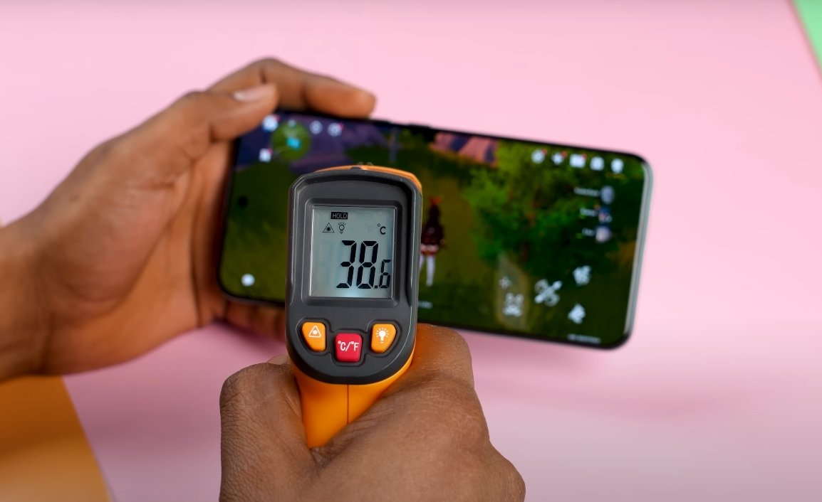 Realme P3 Pro game time tampreture