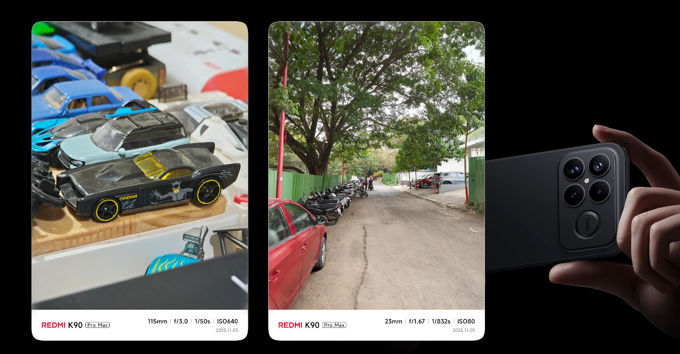 Redmi K90 Pro Max camera test triple 50MP sensors, how good are they