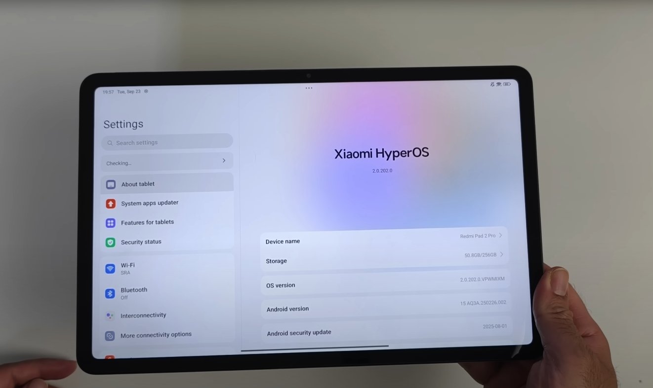 Redmi Pad 2 Pro Software Update 