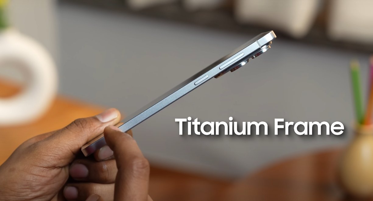 Samsung Galaxy S26 Edge titanium frame