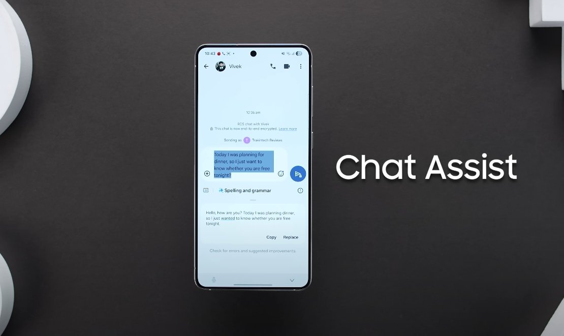 Samsung Galaxy S26 Edge chat assist