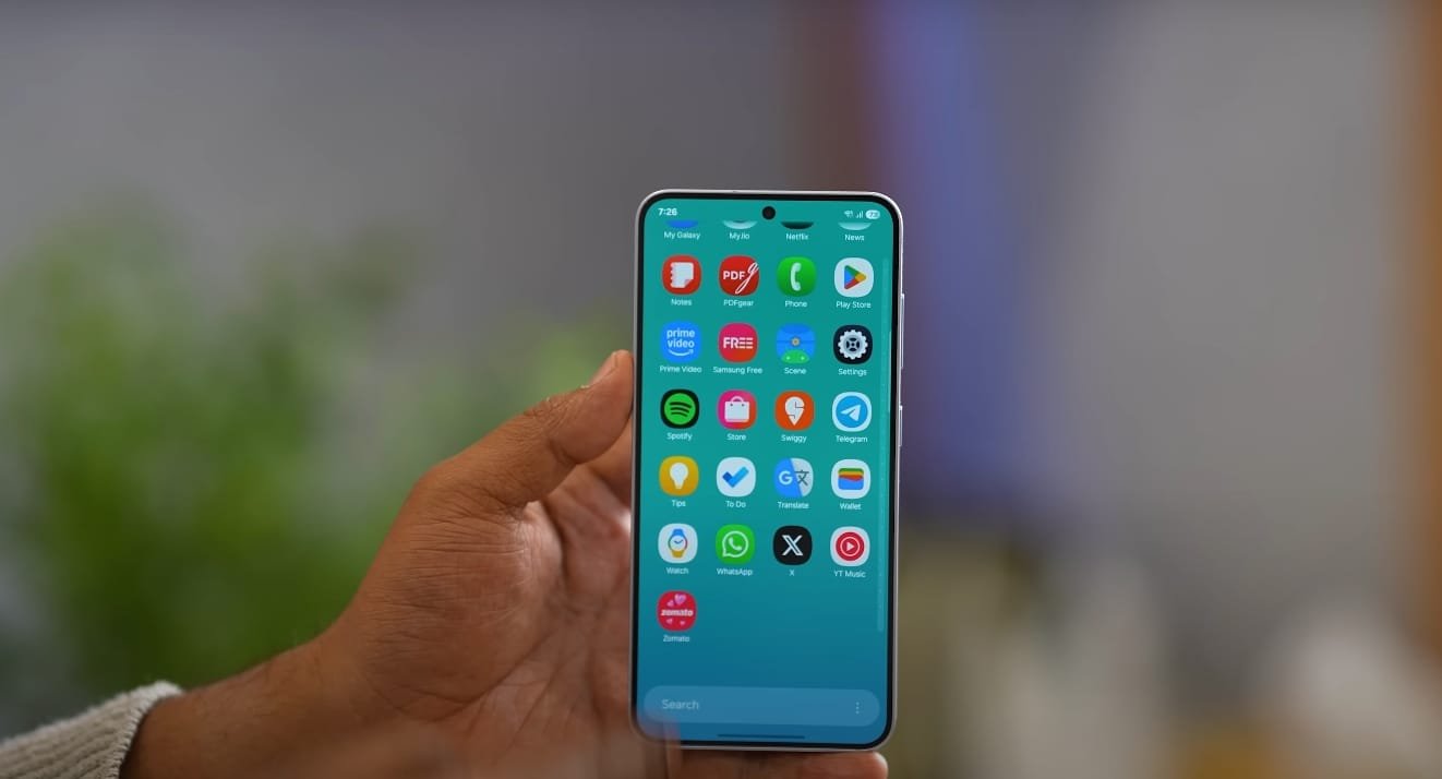 Samsung Galaxy S26 UI