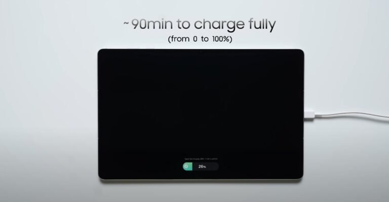 Samsung Galaxy Tab S11 Ultra battery charging comparison