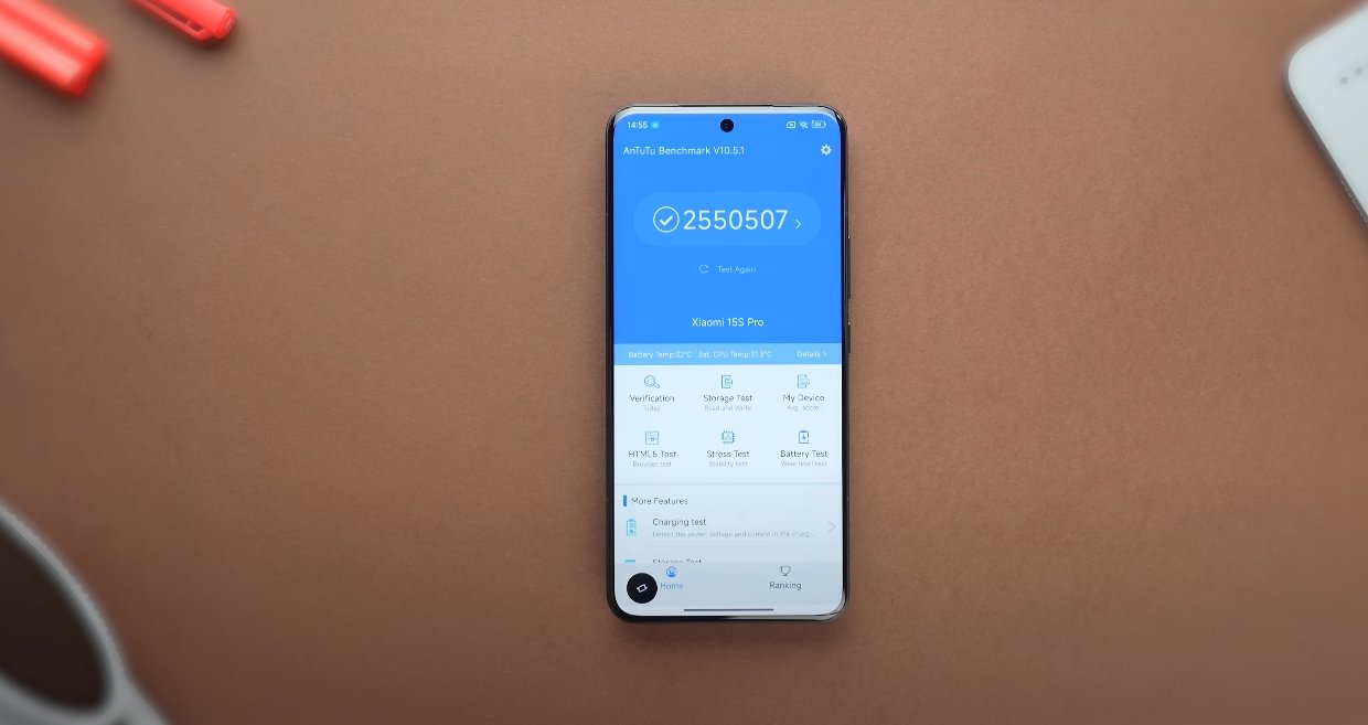 Xiaomi 15S Pro antutu score