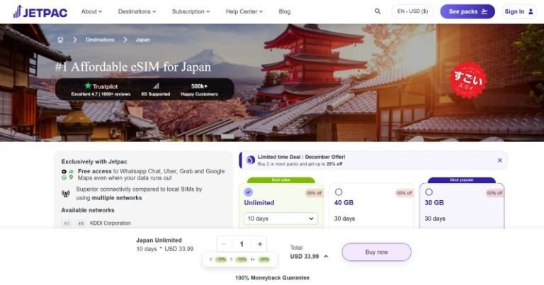 Reimagining Your Japanese Adventure: Unlock 15% Off All Jetpac eSIM Japan Plans
