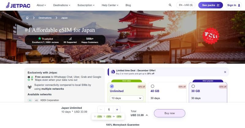Reimagining Your Japanese Adventure: Unlock 15% Off All Jetpac eSIM Japan Plans