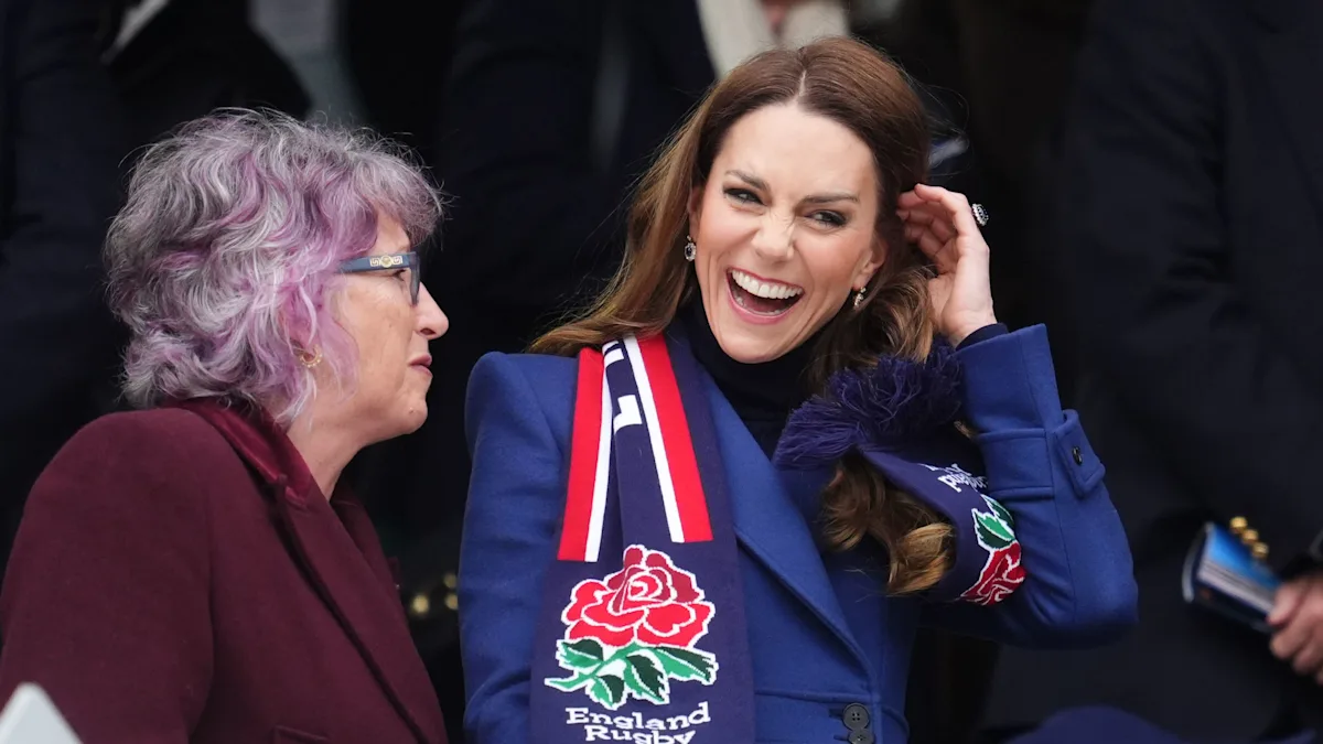 Kate watches rugby in her first public appearance since Andrew's arrest, showcasing her support for the sport and her commitment to her role, surrounded by fans and players, with a mix of excitement and scrutiny, highlighting her remarkable character and behaviour