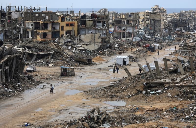 Gaza City destruction after truck bomb