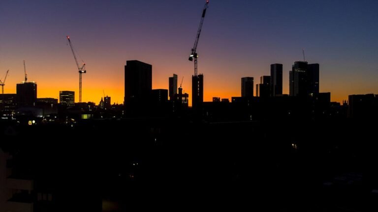 UK housing market graph showing bottom-up recovery