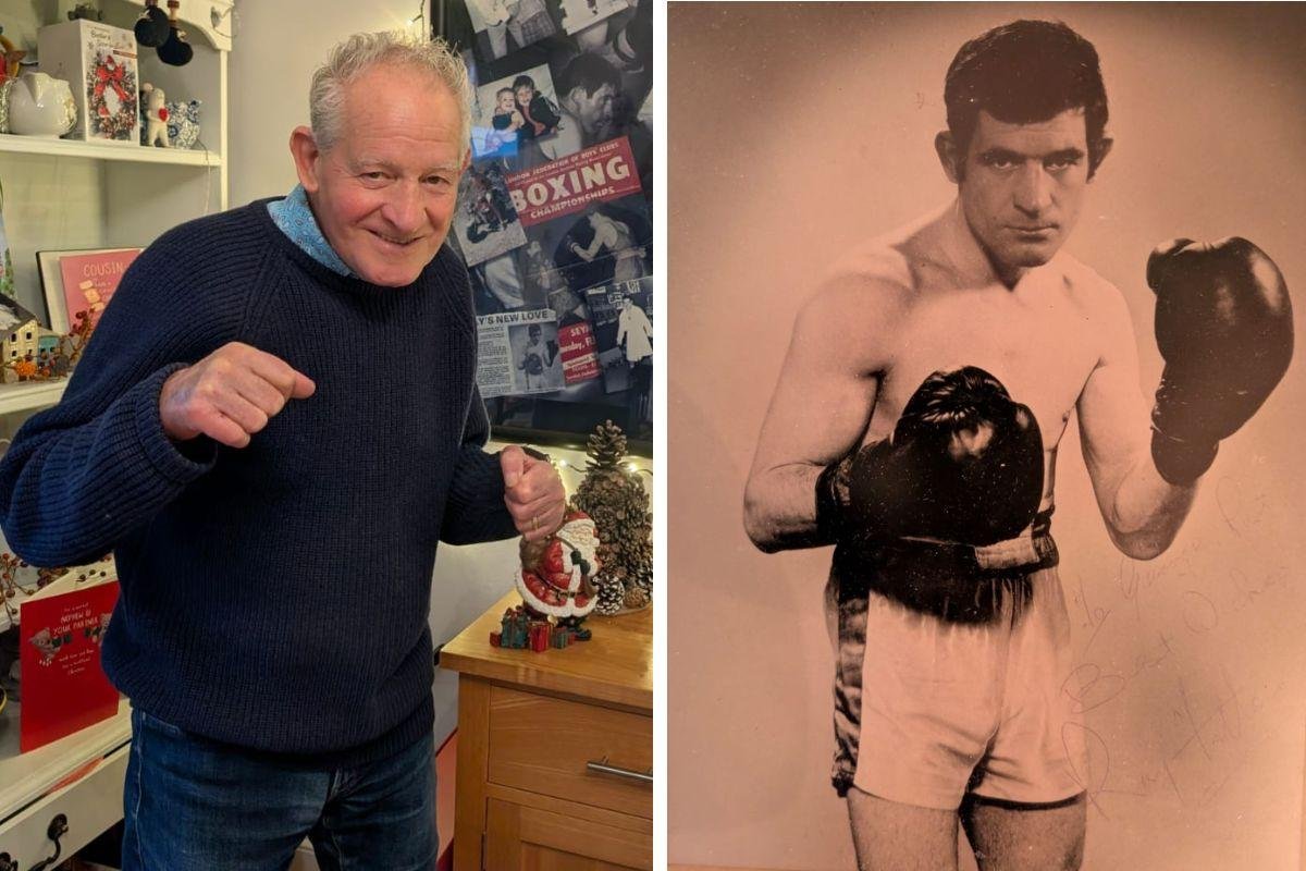 Ray Fallone in boxing action