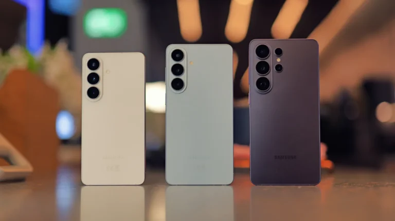 The Samsung Galaxy S26 Ultra features a world-first Privacy Display, which can block out segments of the screen to prevent others from viewing sensitive information. The phone also boasts a large 6.8-inch Dynamic AMOLED display, a long-lasting 5000mAh battery, and a powerful Exynos 2600 chipset.