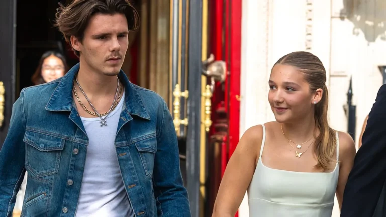 Harper Beckham and Cruz Beckham share a heartwarming moment, showcasing their close sibling bond and strong family values, with a rare public social media message from Harper to Cruz