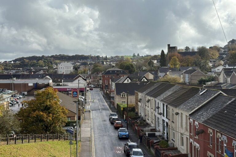 Reform UK leader Nigel Farage in Welsh community