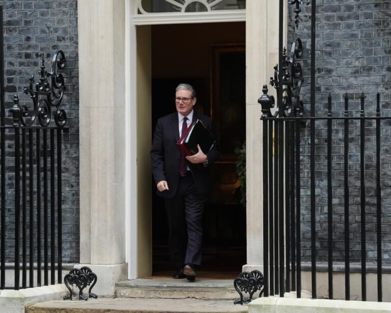 Labour party leader speaking at a conference