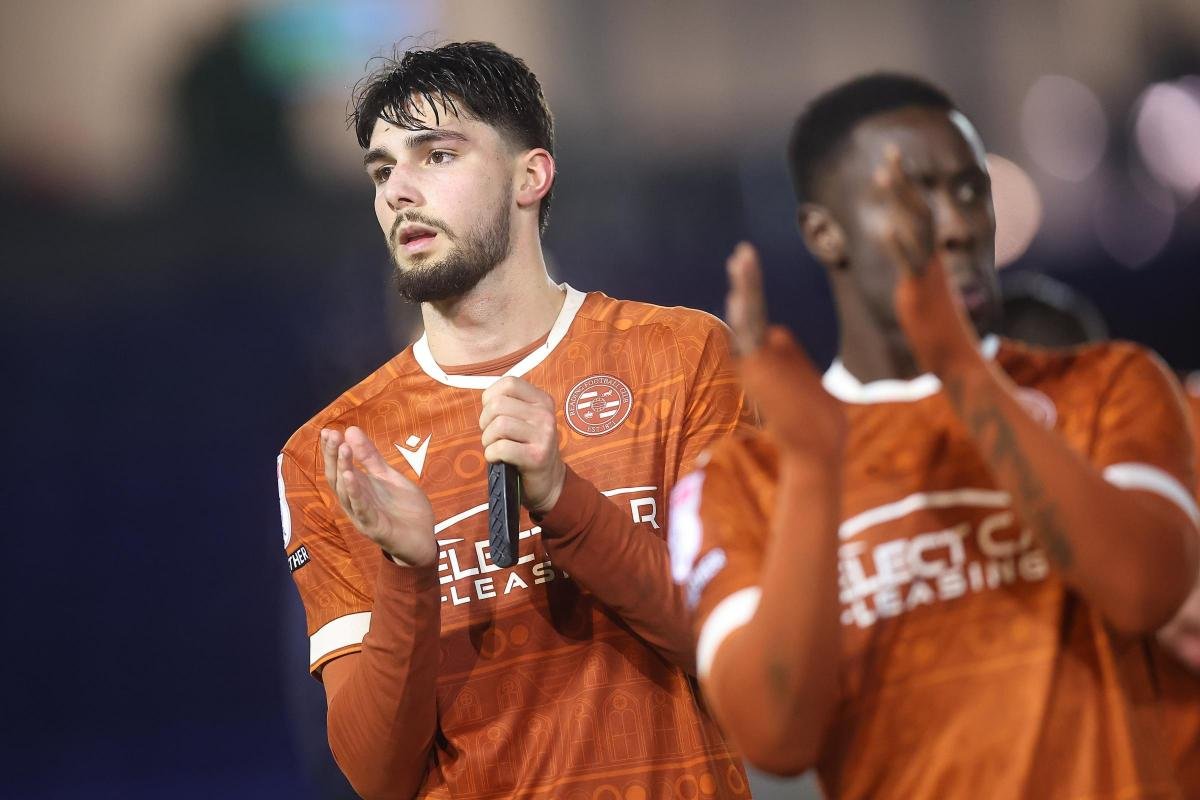Finley Burns in action for Reading FC