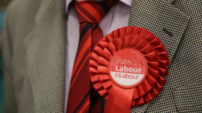 A photo of the Houses of Parliament with a subtle background image of the Chinese flag, symbolising the China spy probe and its implications for UK politics and security