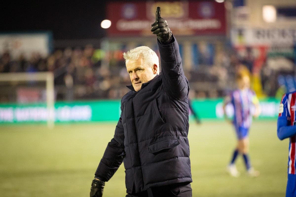 Carlisle United football team in action