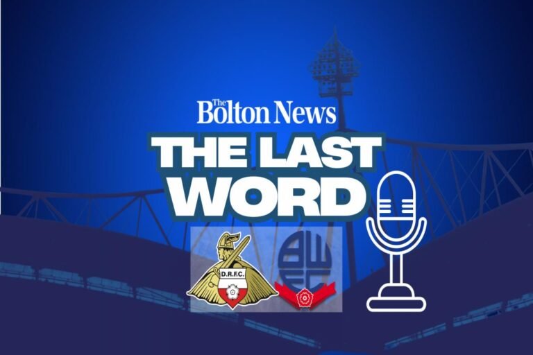 Bolton Wanderers football team playing at stadium