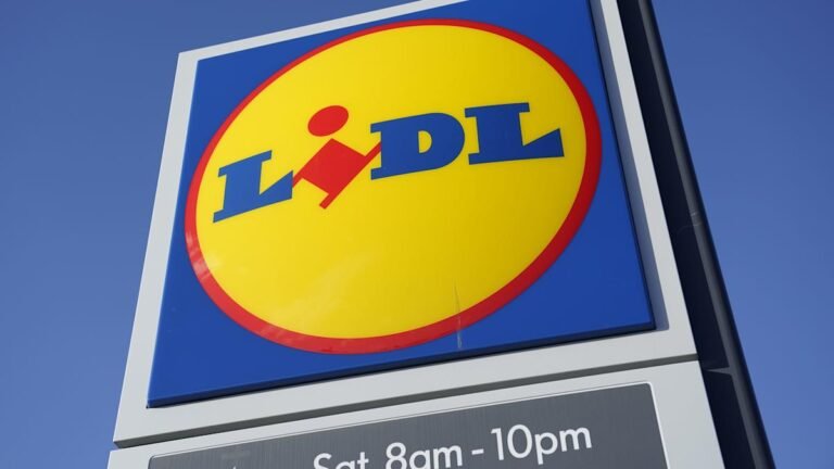 Lidl store with christmas sales