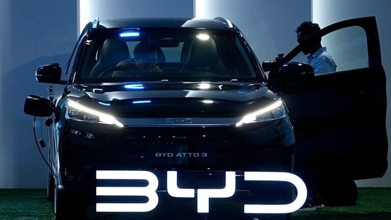 BYD electric vehicle leading the ev market