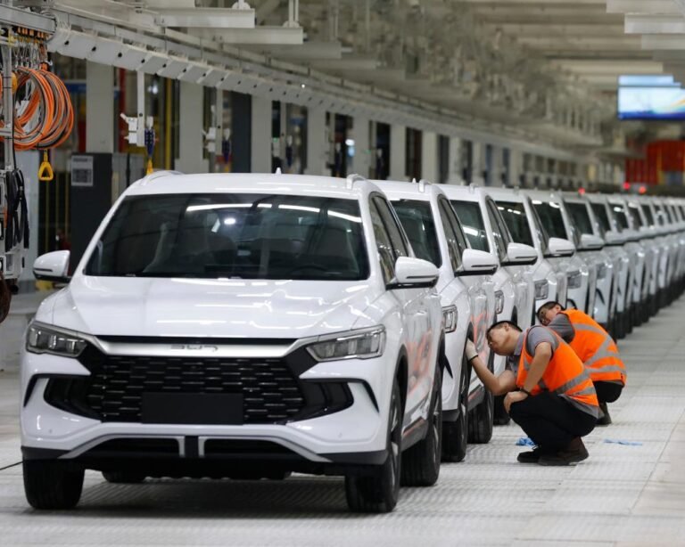 BYD electric cars leading the market