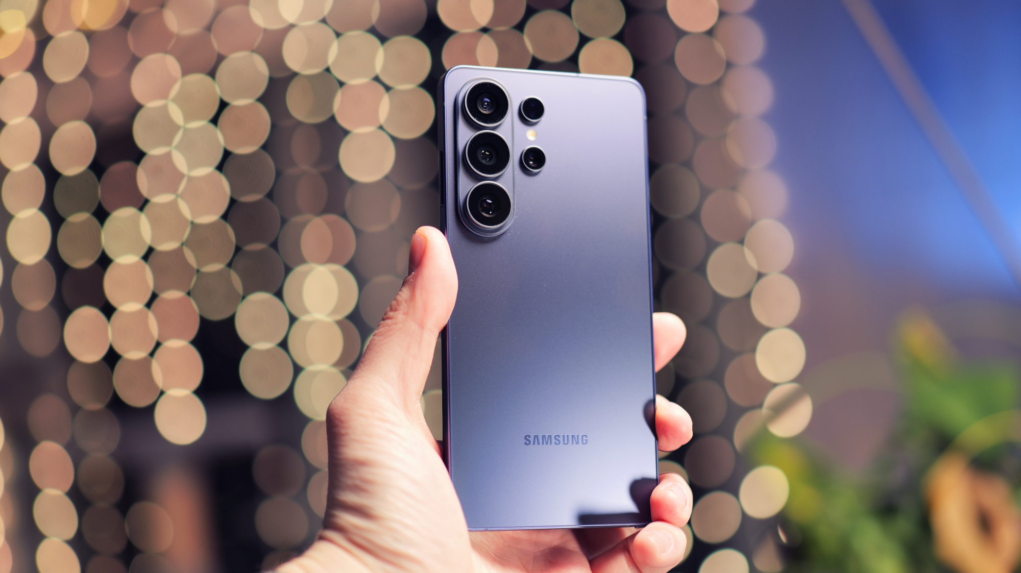 Samsung Galaxy S26 Ultra smartphone with a stunning 6.9-inch AMOLED display and a world-first Privacy Display feature, perfect for reading sensitive emails on a train or in a public place, available in the UK.