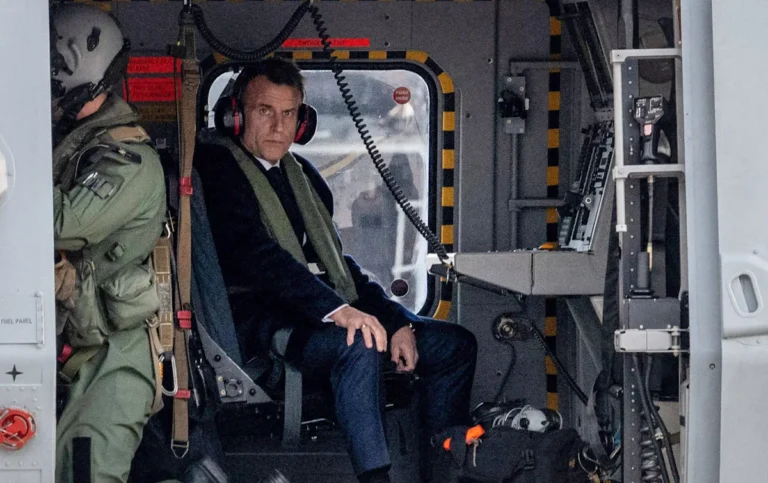 A French naval ship deployed in the Strait of Hormuz, representing France's commitment to global security and stability in the region, with the primary keyword being naval deployment