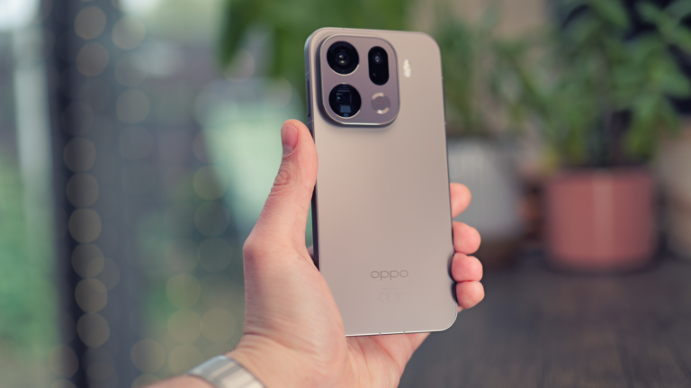 Oppo Find X9 Pro smartphone with a UK cityscape background, representing the price hike in the UK smartphone market, with a focus on Oppo and OnePlus devices