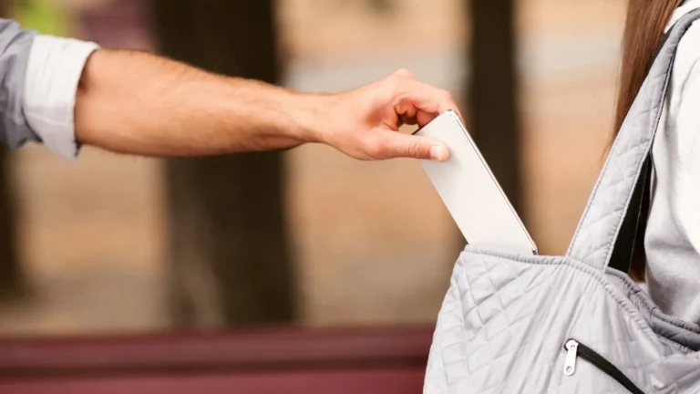 A person holding a lost phone with a concerned expression, highlighting the importance of protecting digital identity in the UK with multi-factor authentication and online security measures.