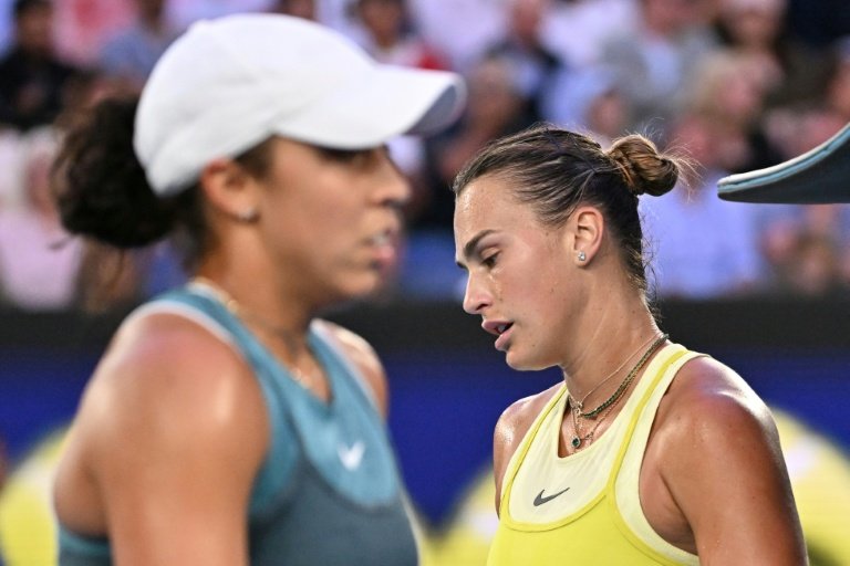 Aryna Sabalenka in action at Australian Open
