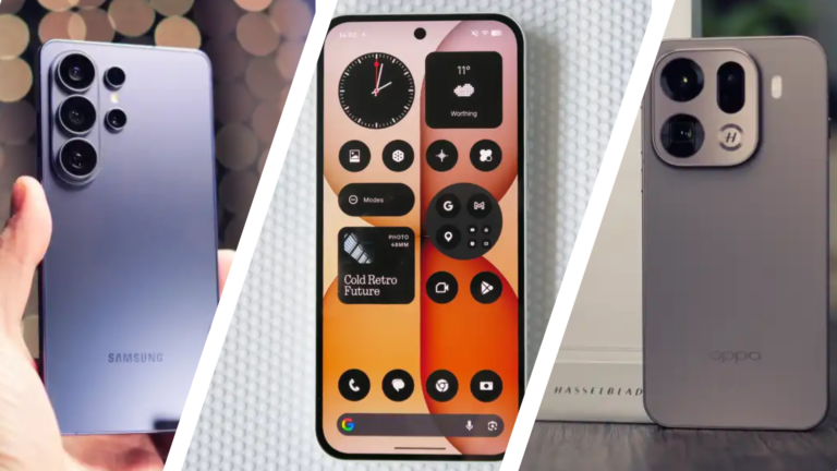 A person holding a dual-SIM phone with two SIM cards inserted, with a cityscape in the background, representing the convenience and flexibility of dual-SIM phones in the UK