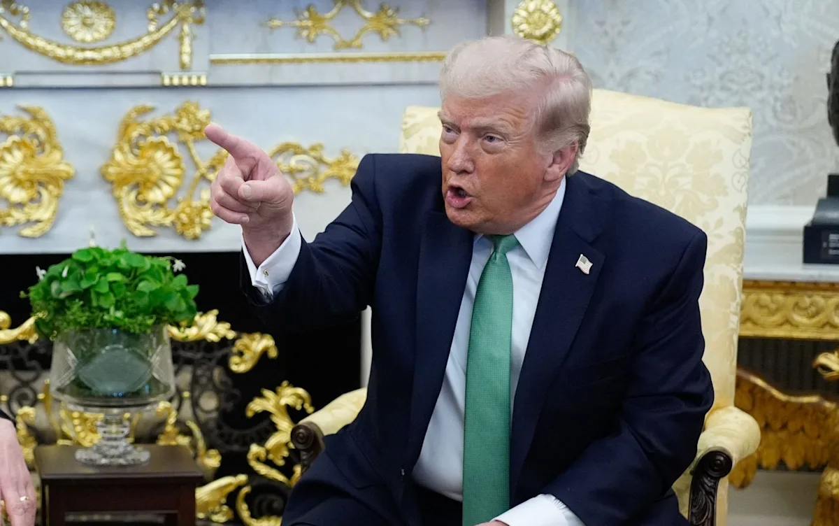 Donald Trump looking angry and frustrated during a meeting with European allies, the primary keyword is Trump's relationship with European allies and the behaviour of European leaders