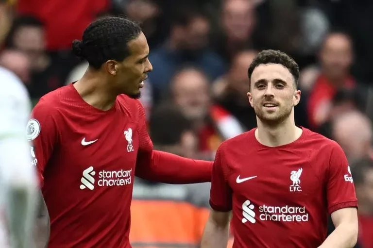 Diogo Jota and Virgil van Dijk in action for Liverpool