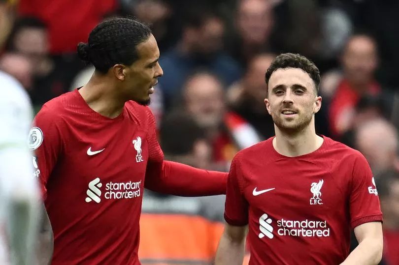 Diogo Jota and Virgil van Dijk in action for Liverpool