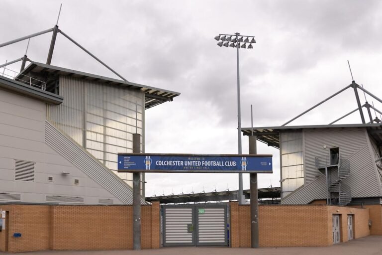 Colchester United pitch inspection ahead of Accrington Stanley game