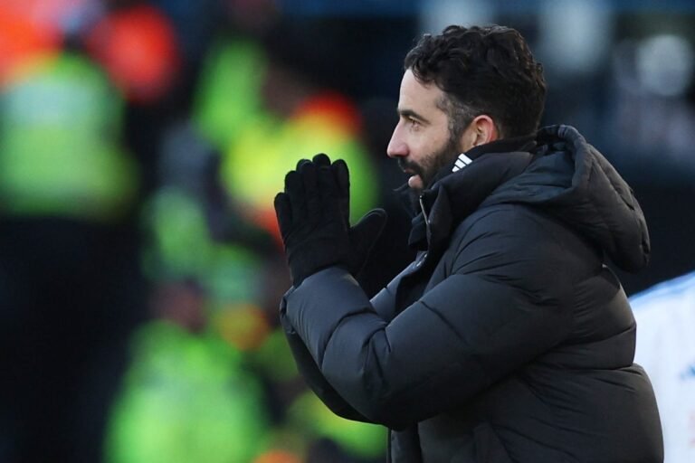 Manchester United football team in action