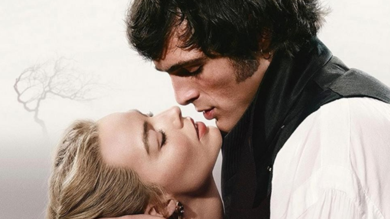 Emerald Fennell's Wuthering Heights featured image, showcasing the film's unique vision and controversial casting choices, with a dark and moody atmosphere, set in the UK countryside, featuring Jacob Elordi and Margot Robbie as Heathcliff and Catherine