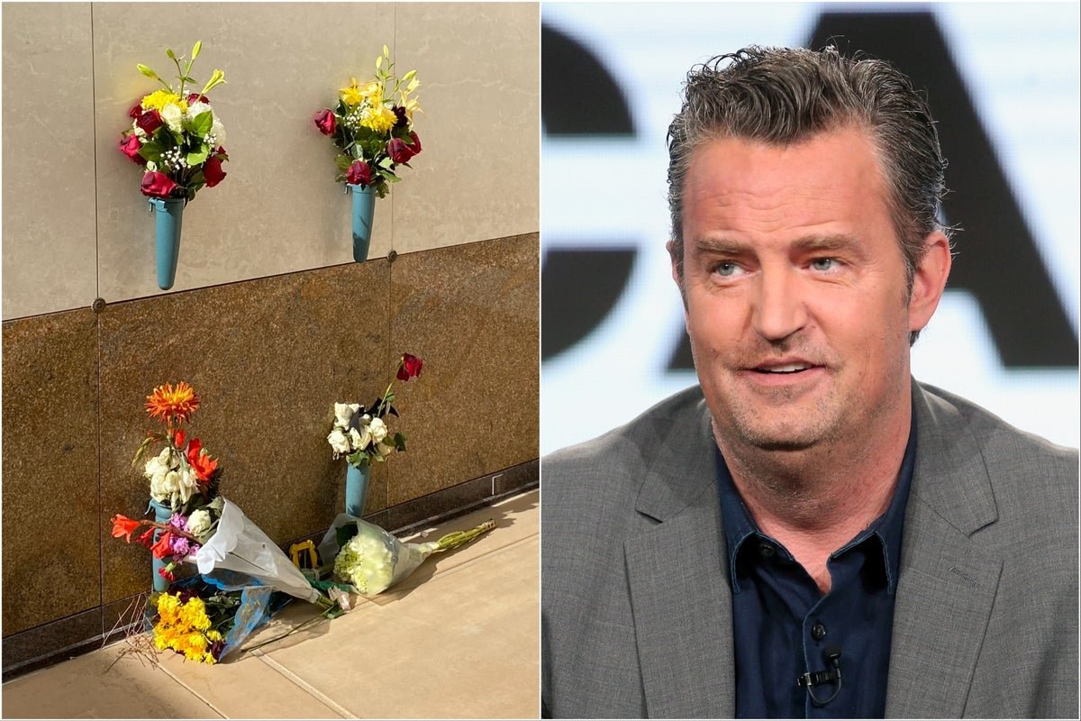 Matthew Perry's gravesite updated with Friends tribute