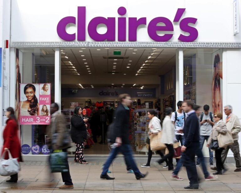 uk retail crisis claire's store front